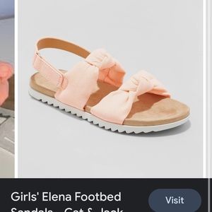 Girls Elena coral Footbed Sandals Cat & Jack - 2